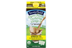 Stonyfield Organic 1% Low Fat Milk & Omega-3s Chocolate