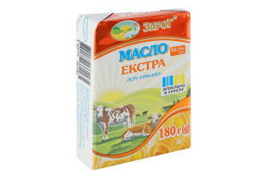 Масло Екстра солодковершкове 82,5% 180г ЗароГ