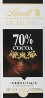 Lindt Excellence Smooth Dark Chocolate 70% Cocoa