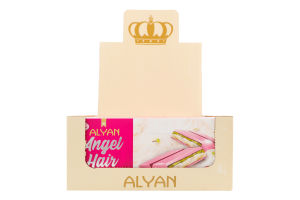 Шоколад розовый с кремом фисташки и турецкой халвой Angel hair Alyan к/у 160г