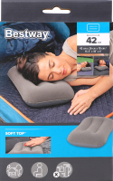 Подушка надувна флокова 42х26х10см №67121N Bestway 1шт