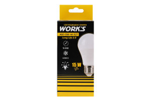 Лампа LED Work'S Long-Life A60-15W-4K-E27 136531