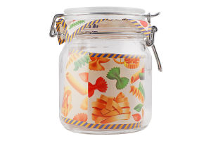 Банка зі скляною кришкою 750мл №8.39-C100-750 Econ round Uniglass 1шт