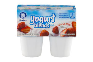 Gerber Yogurt Blends Snack Strawberry / Sitter - 4 PK