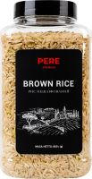 Рис нешлифованный Brown Pere п/б 800г