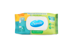 Бумага туалетная влажная Comfort Smile 72шт