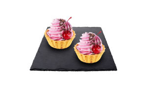 Тістечко Кошик з білковим смородиновим кремом