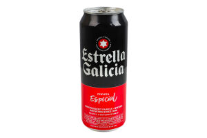 Пиво 0.5л 5.5% Especial Estrella Galicia ж/б