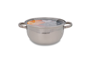 Каструля Gourmet Aosтa 2,7л нержавіюча сталь з скляною кришкою Ardesтo