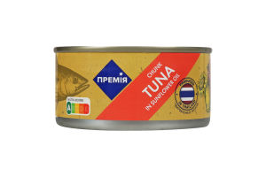 Тунець Премія шматочками стерилізований в олії