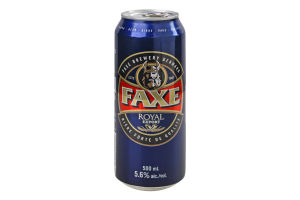 Пиво 0.5л 5.6% світле Royal Export Faxe з/б