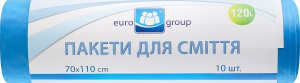 Пакет д/сміття Еврогруп 120 л 10 шт