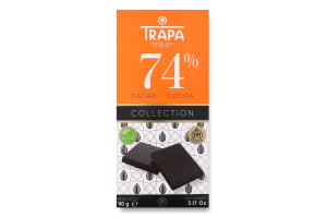 Шоколад 74% чорний Collection Trapa к/у 90г