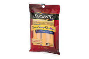 Sargento Snacks Extra Sharp Cheddar Cheese Sticks - 12 CT