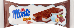 Тістечко з вершковим наповненням молока шоколаду та лісових горіхів Snack Monte м/у 29г