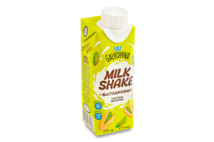 Коктейль молочный 2% ультрапастеризованный с наполнителем Фисташковый Milk Shake Galychyna т/п 235г