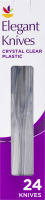 Ahold Elegant Knives Crystal Clear Plastic - 24 CT