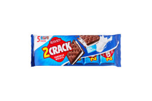Печиво затяжне з молочно-ванільною начинкою 2 Crack Roshen м/у 190г