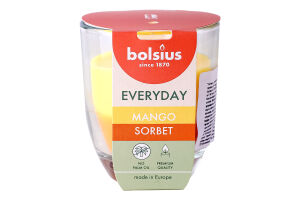 Свічка Bolsius Сорбет з манго аром у склі 80/70мм