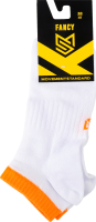 Шкарпетки MovementStandard Fancy №MS M0305S 49 38-41 білий-помаранчевий
