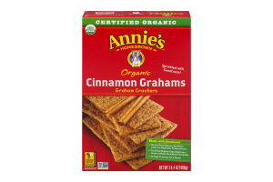 Annie's Homegrown Organic Grahams Crackers Cinnamon