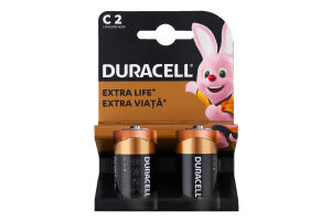 Элемент питания щелочной C LR14 MN1400 Duracell 2шт