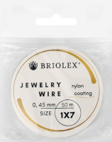 Тросик ювелірний Briolex 0,45мм x7 A32-срібний 46м