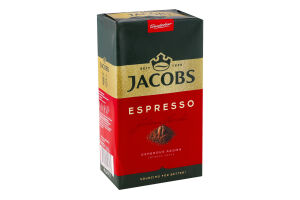 Кава натуральна смажена мелена Espresso Jacobs м/у 450г