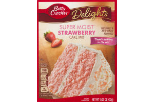 Betty Crocker Delights Super Moist Cake Mix Strawberry