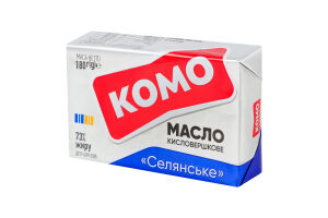 Масло кислосливочное 73% Крестьянское Комо м/у 180г