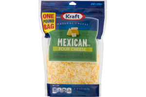Kraft Natural Cheese Mexican Four Cheese