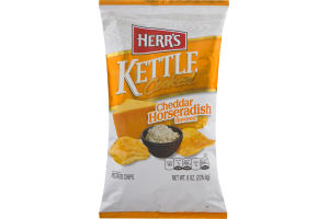 Herr's Kettle Cooked Potato Chips Cheddar Horseradish