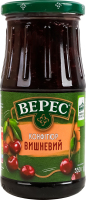 Конфитюр вишневый стерилизованный Верес с/б 550г