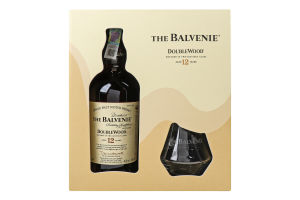Віскі Balvenie Double Wood 12yo 0,7л +2склянки GB