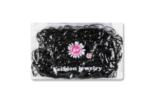 Набор резинок для волос черные силиконовые 1.5см №KYYW272 Fashion Jewelry 500шт