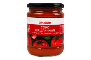 Соус з чорним перцем і часником Шашличний Smakko с/б 460г