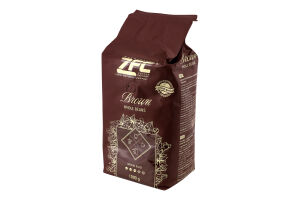 Кава Brown в зернах смажена 1кг м/у ZFC