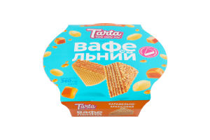 Торт вафельний зі згущеним молоком, карамеллю і горіхами Tarta к/у 360г