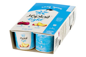 Yoplait Light Fat Free Yogurt Strawberry & Harvest Peach - 8 CT