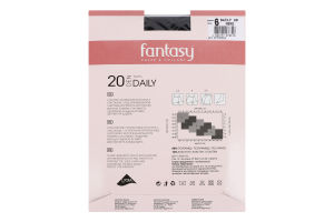 Колготки жіночі Fantasy Daily 20 nero р.6