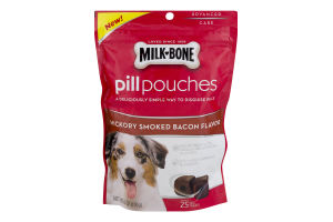 Milk-Bone Dog Treat Pill Pouches Hickory Smoked Bacon - 25 CT