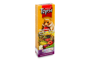 Палочки для грызунов фруктово-овощные Topsi к/у 150г