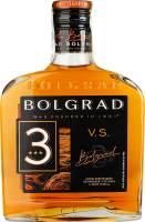 Бренди 0.25л 40% виноградный выдержанный 3 года VS Bolgrad бут