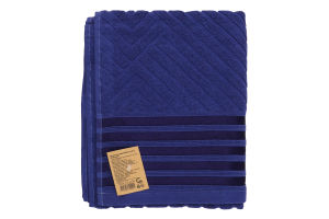 Рушник темно-синій махровий 50*90см 500г/м2 GM Textile