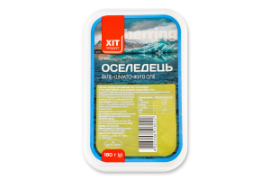 Сельдь филе-кусочки в масле Хіт продукт п/у 180г