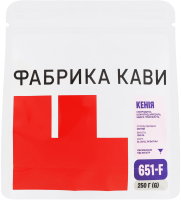 Кофе натуральный жареный в зернах Кения Фабрика кави д/п 250г