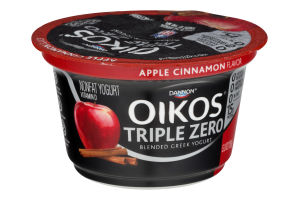 Dannon Oikos Triple Zero Nonfat Blended Greek Yogurt Apple Cinnamon
