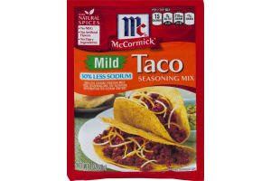 McCormick Taco Seasoning Mix Mild 30% Less Sodium