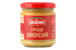 Горчица пищевая Дижонская Deroni с/б 200г