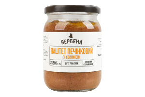 Паштет печеночный со свининой Вербена с/б 500г